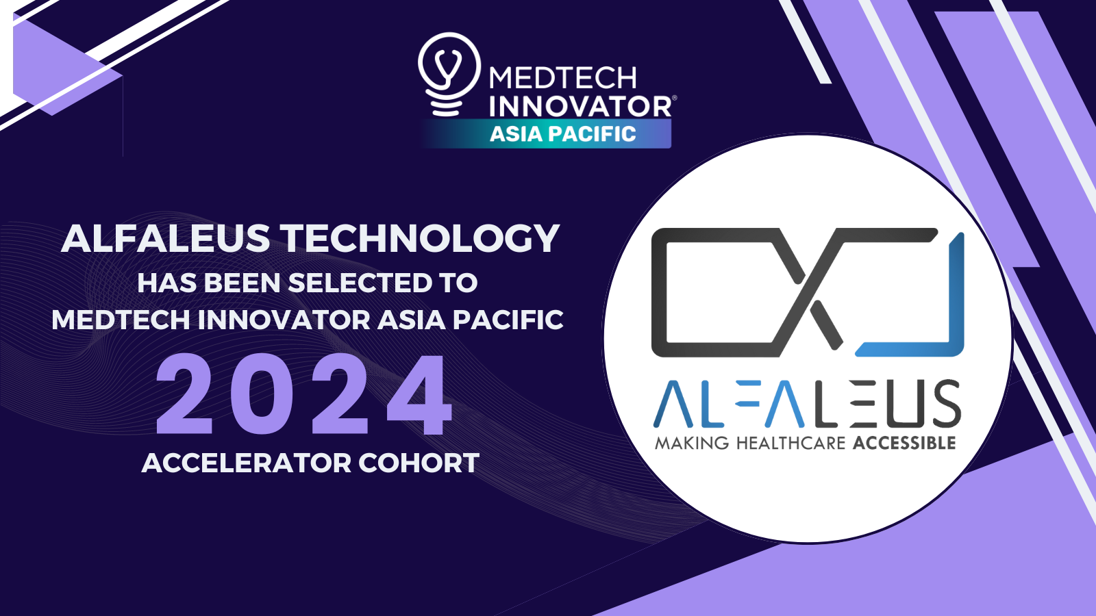 Mr. Sandal Kotawala, MTech Ophthalmic Engineering Student’s Start-up 'Alfaleus' Selected for 2024 MedTech Innovator APAC Accelerator