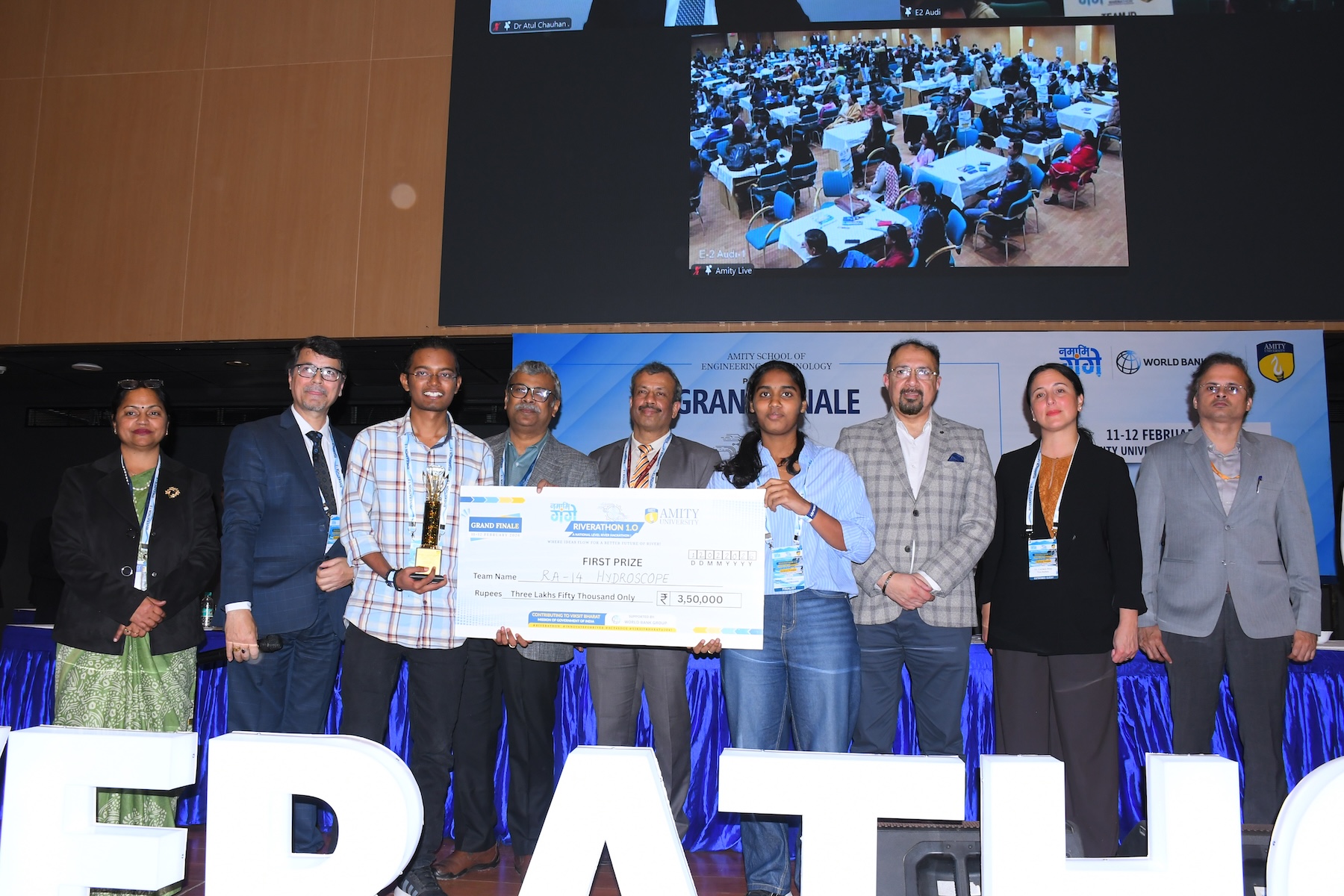 MTech Students Win First Prize at 'Riverathon' Hackathon Organized by NMCG & World Bank