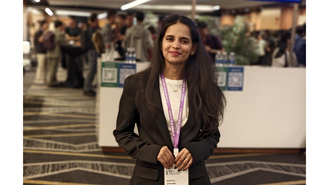 Ms Swapna Bhattu has received Best Oral Presentation Award at 10th Asian Pacific Congress on Catalysis
