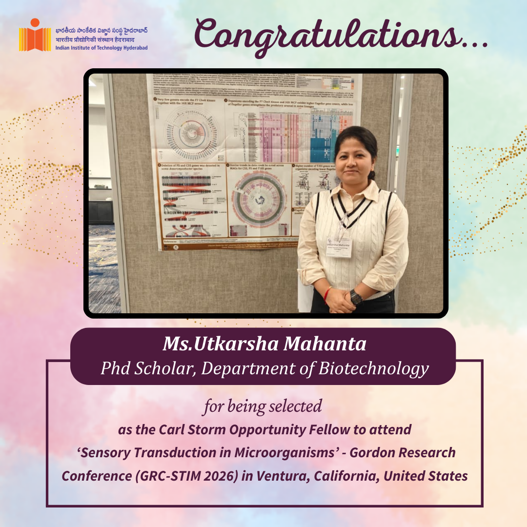 Ms. Utkarsha Mahanta Selected as Carl Storm Opportunity Fellow for GRC-STIM 2026