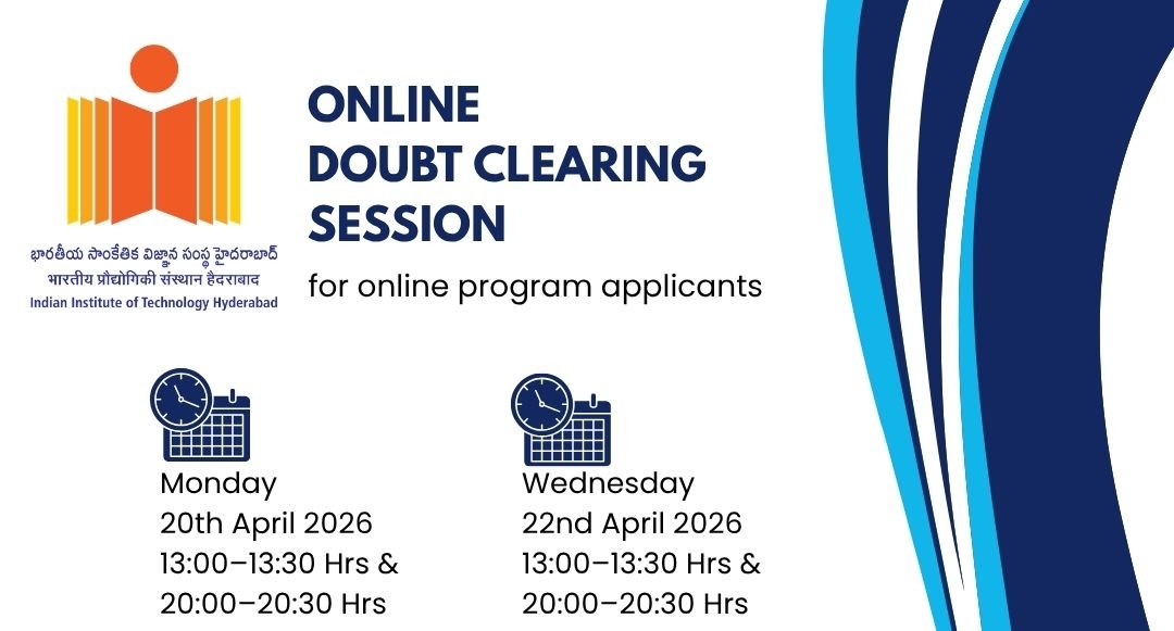 Doubt clearing sessions for online program applicants